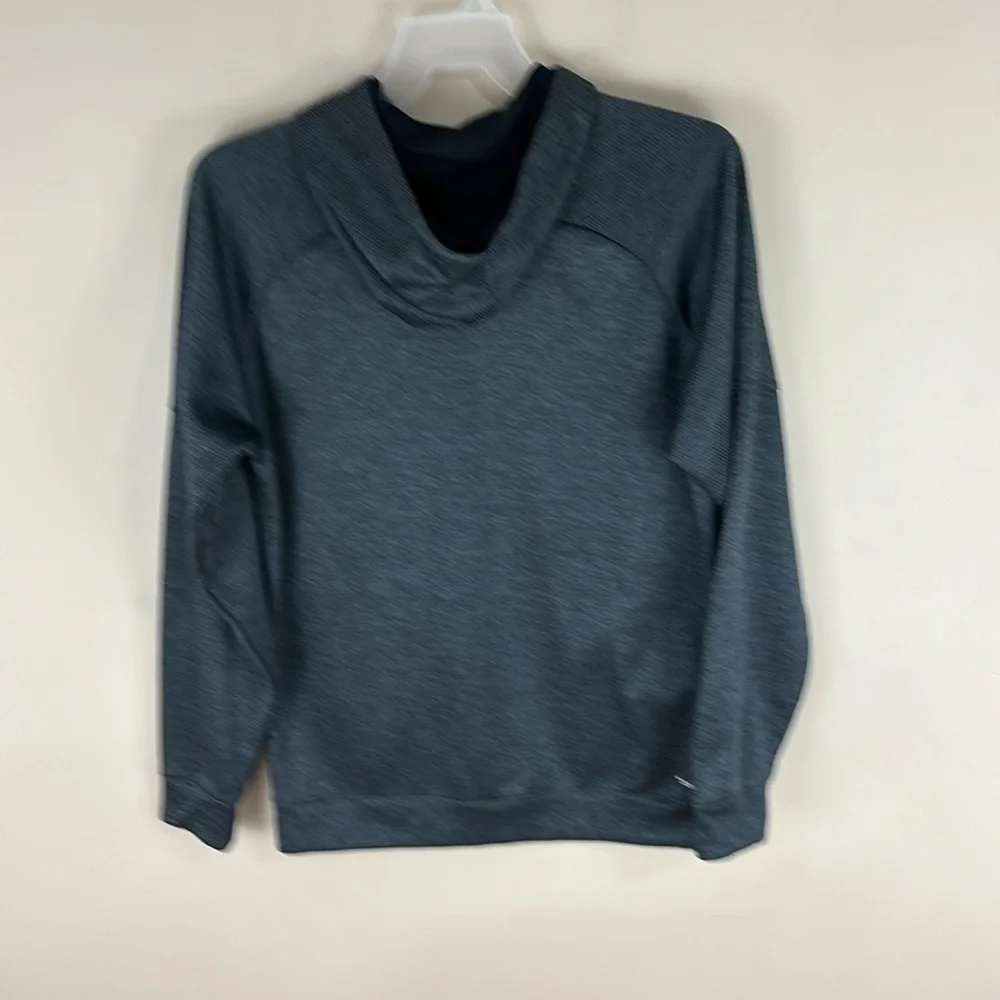Adidas Gray Performance Hoodie Hooded Sweatshirt Size Large